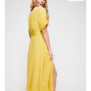 Free People Love To Love You Embroider Midi Dress